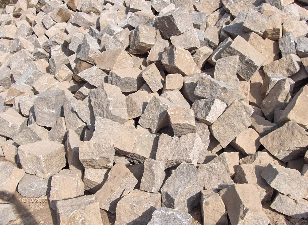 Apflgranit - Böschungspflaster